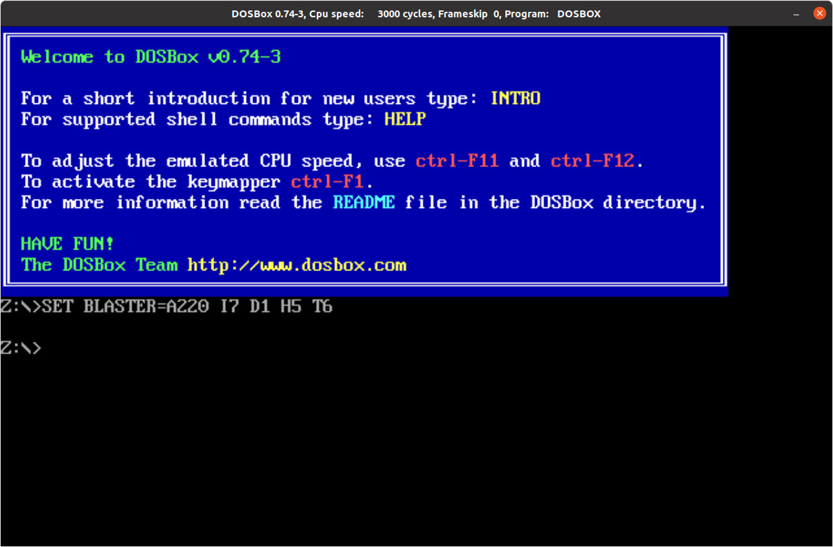 Screenshot DOSBox