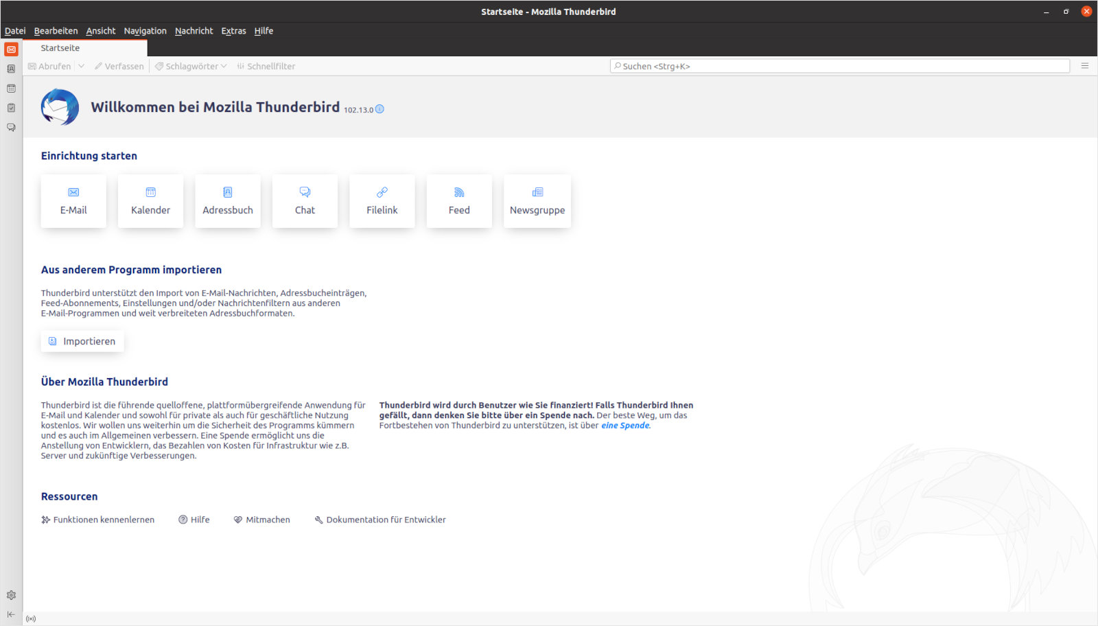 Screenshot Mozilla Thunderbird