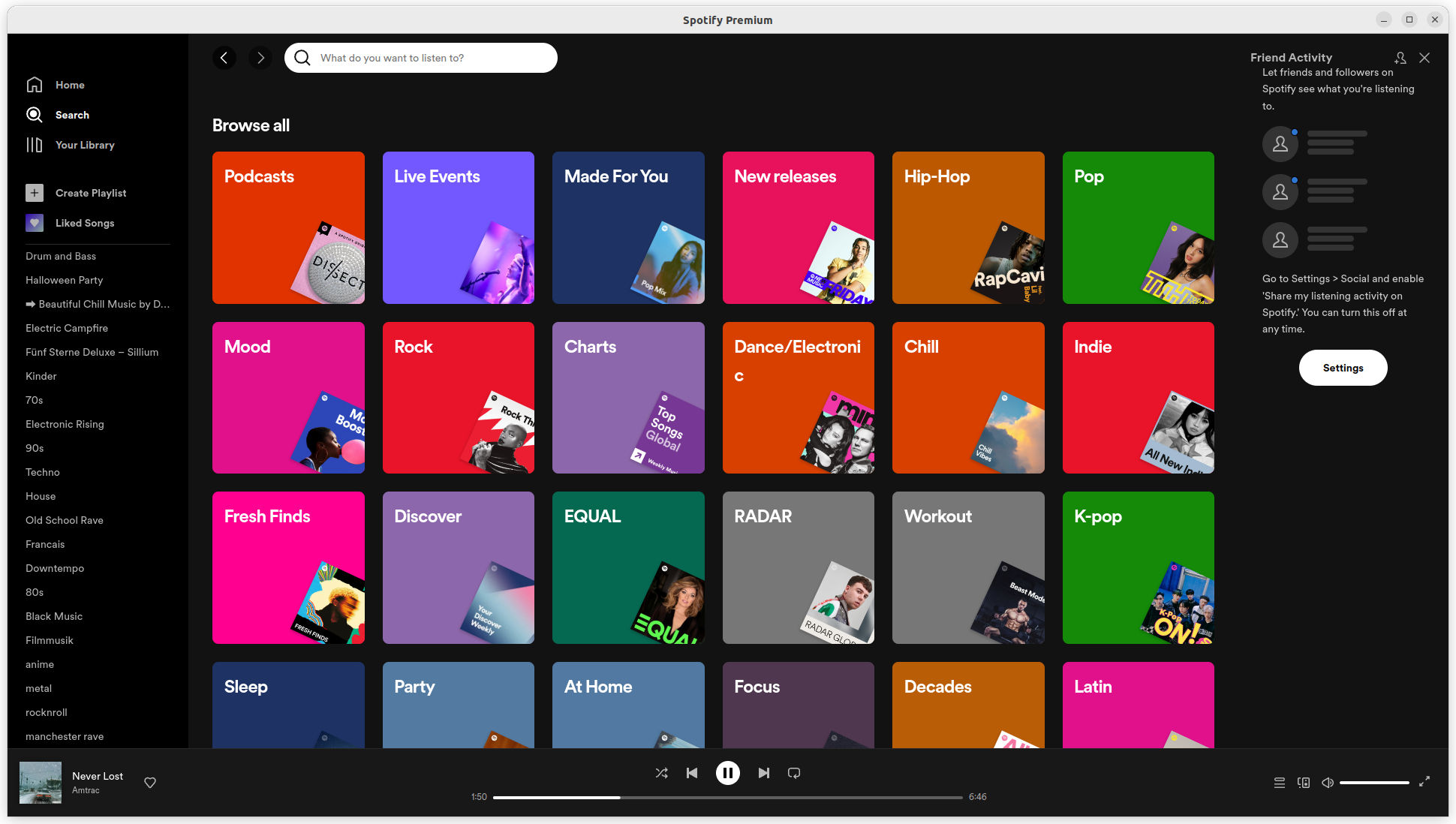 Screenshot Spotify